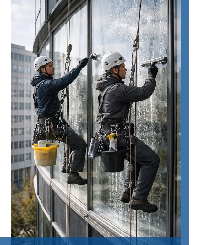 Мойка панорамных окон в Мирном от 354 р. заказать у ВЫСОТНИК-Мир