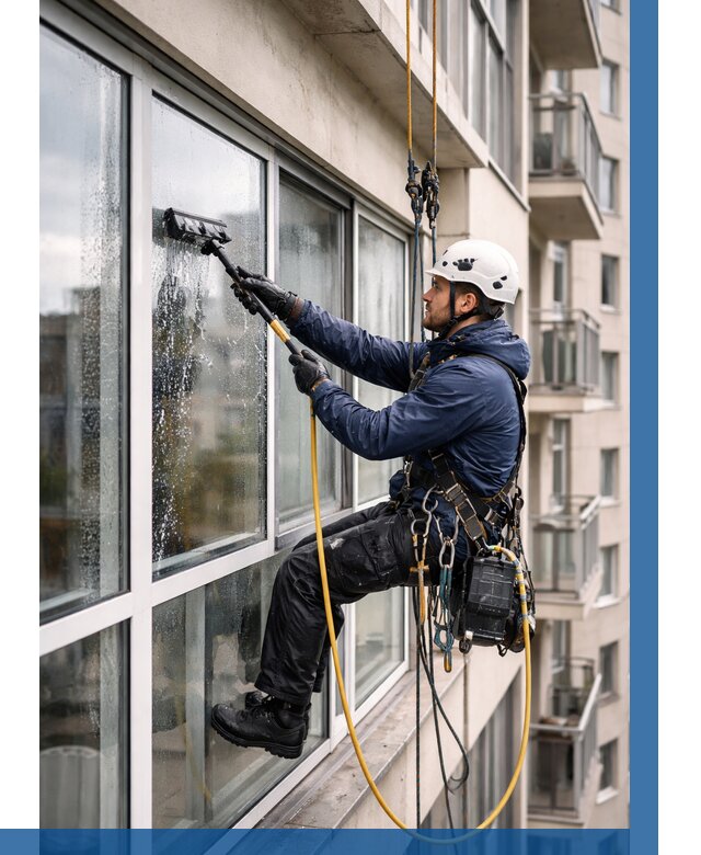 Мойка балконного остекления в Мирном от 3538 р. | ВЫСОТНИК-Мир