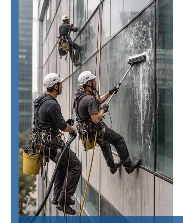 Профессиональная высотная мойка фасадов зданий в Мирном