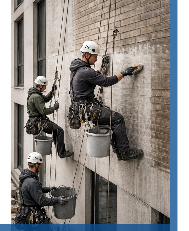 Удаление высолов с фасада в Мирном от 253 р. | ВЫСОТНИК-Мир