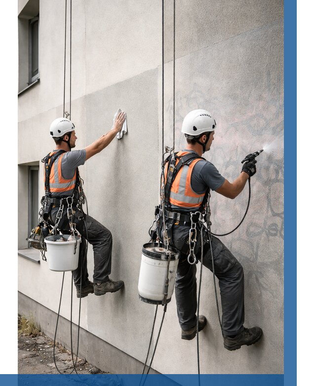 Антиграффити покрытие фасада в Мирном от 607 р. | ВЫСОТНИК-Мир