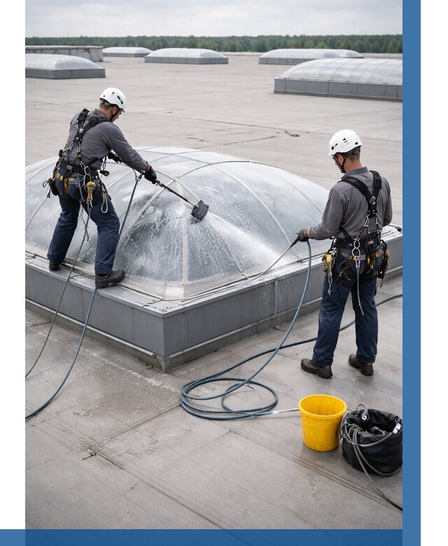 Мойка зенитных фонарей в Мирном, заказать от 4549 р. | ВЫСОТНИК-Мир