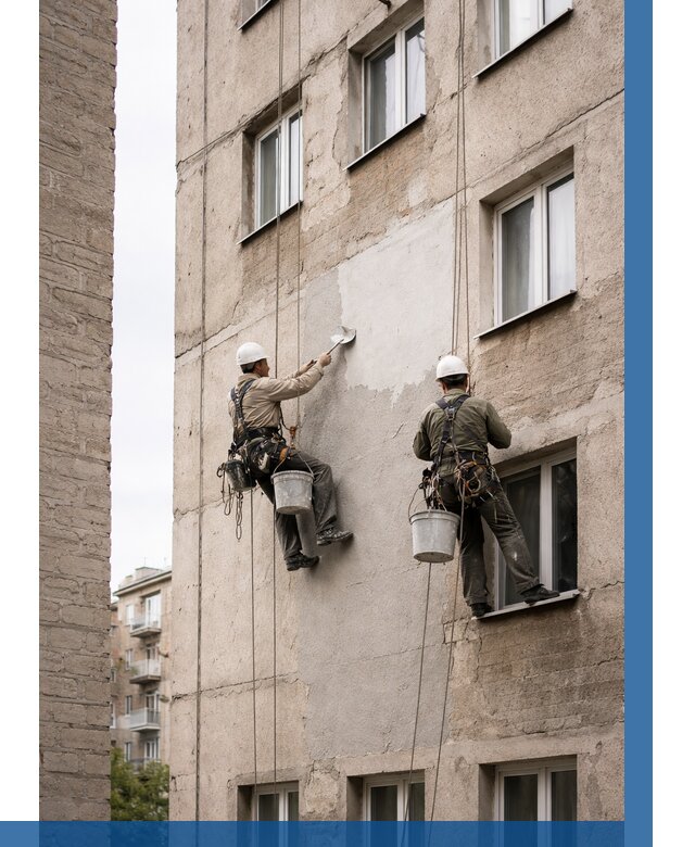 Косметический ремонт фасада в Мирном от 1112 р. | ВЫСОТНИК-Мир