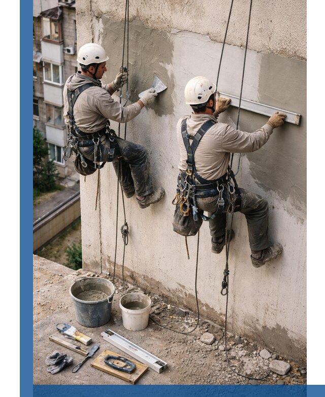 Комплексный ремонт штукатурного фасада с гарантией в Мирном