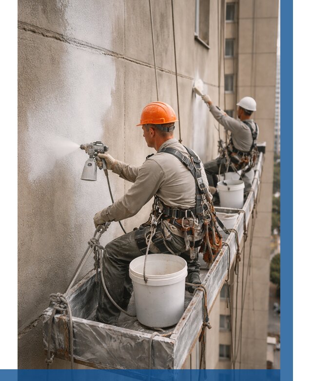 Грунтовка фасада на высоте в Мирном от 121 р. | ВЫСОТНИК-Мир