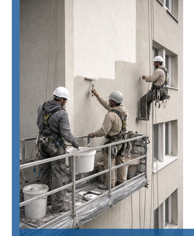 Покраска оштукатуренного фасада в Мирном под ключ с гарантией