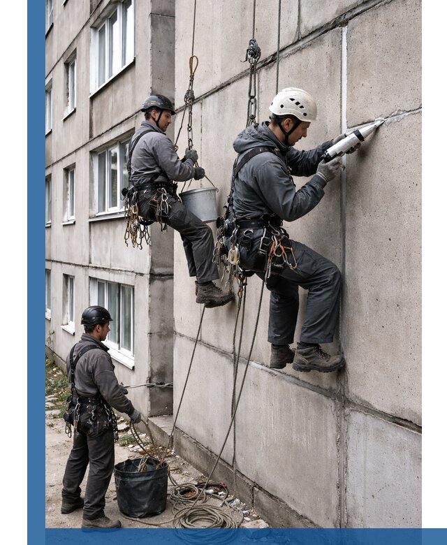 Герметизация межпанельных швов в Мирном с гарантией герметичности