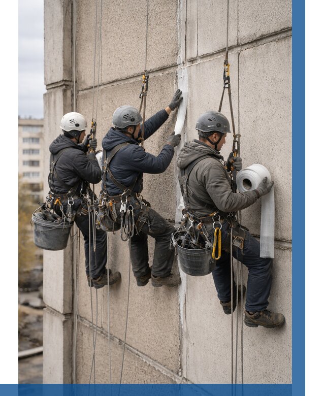 Ремонт межпанельных швов в Мирном от 758 р. | ВЫСОТНИК-Мир