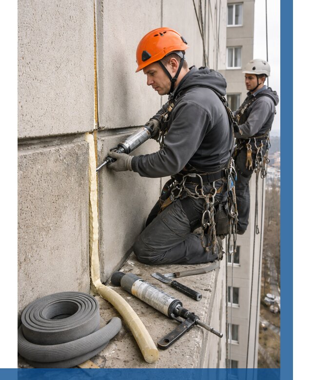 Теплый шов межпанельные швы в Мирном от 708 р. | ВЫСОТНИК-Мир