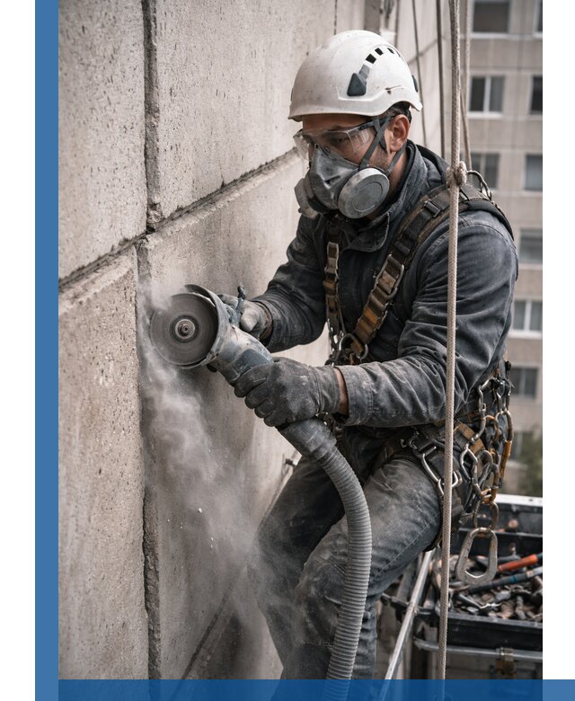 Штробление межпанельных швов в Мирном качественно и быстро