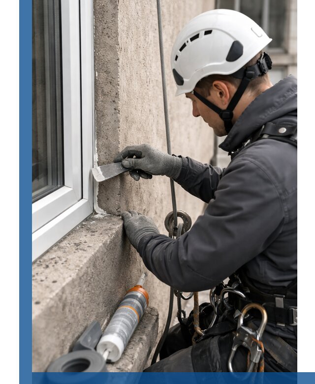 Герметизация монтажных швов окон в Мирном с гарантией качества