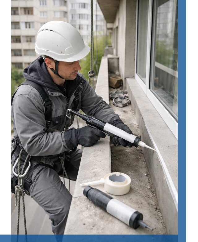 Герметизация швов лоджии в Мирном от 4549 р. | ВЫСОТНИК-Мир