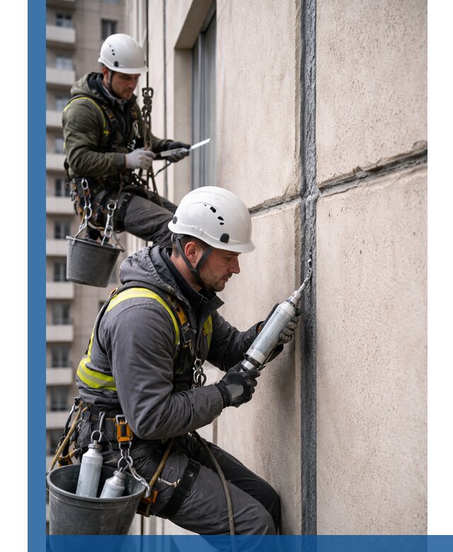 Герметизация деформационных швов фасада в Мирном качественно