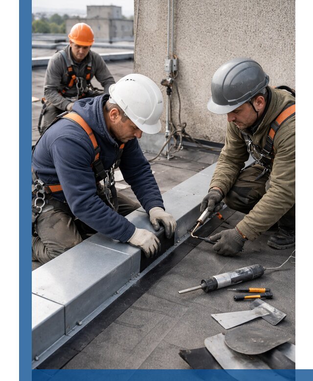 Ремонт кровельных примыканий в Мирном профессионально