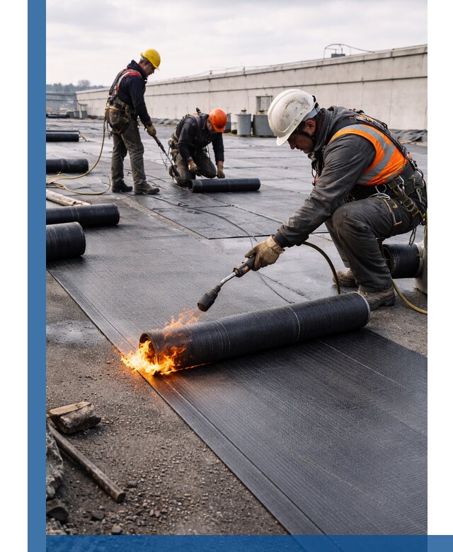Монтаж наплавляемой кровли в Мирном профессионально