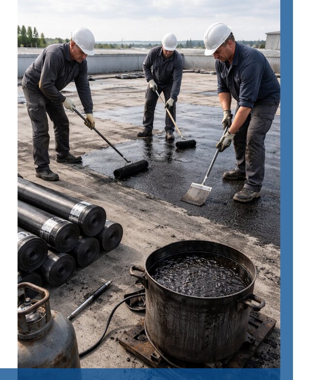 Гидроизоляция кровли мастикой в Мирном от 607 р. | ВЫСОТНИК-Мир