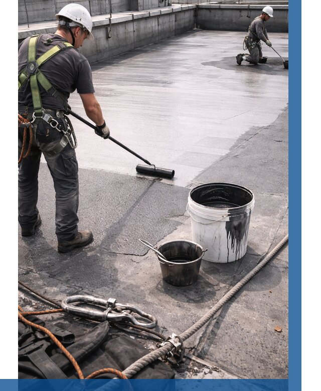 Гидроизоляция кровли жидкой резиной в Мирном от 505 р. | ВЫСОТНИК-Мир