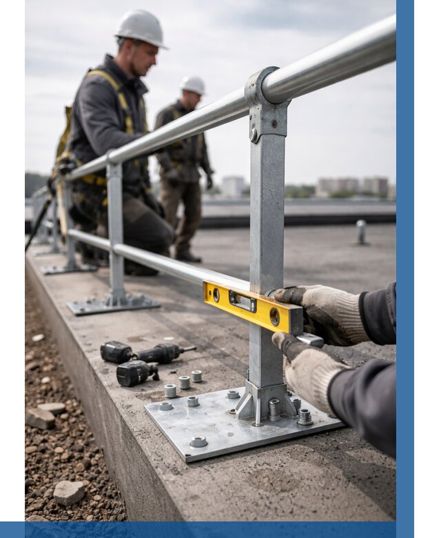 Монтаж кровельного ограждения в Мирном от 1213 р. | ВЫСОТНИК-Мир