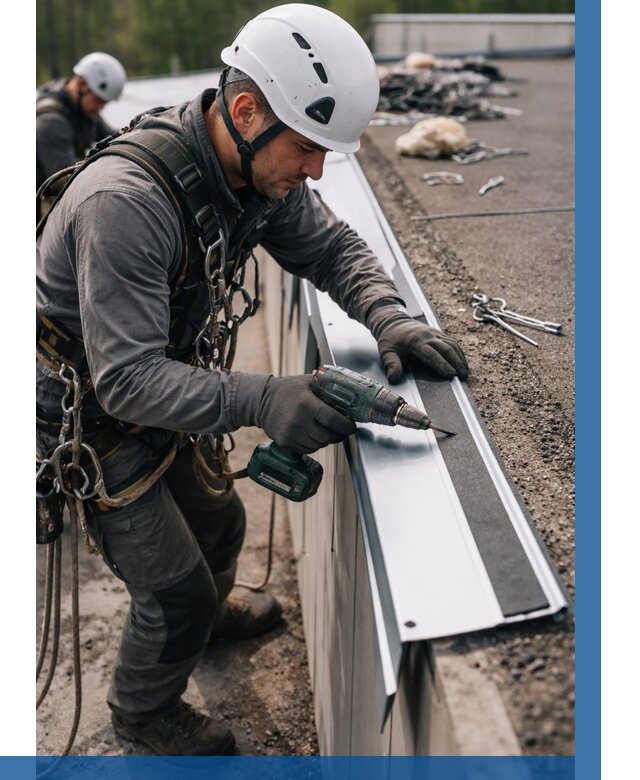 Монтаж капельника на кровле в Мирном от 303 р. | ВЫСОТНИК-Мир