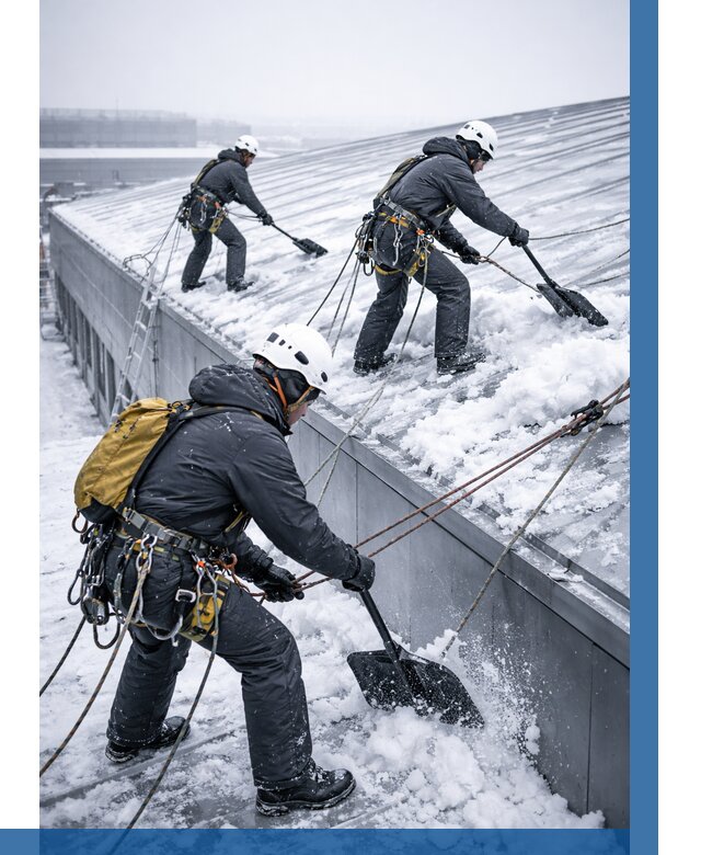 Очистка навесов от снега в Мирном от 4549 р. | ВЫСОТНИК-Мир