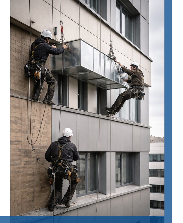 Монтаж воздуховодов на фасаде в Мирном от 1516 р. | ВЫСОТНИК-Мир