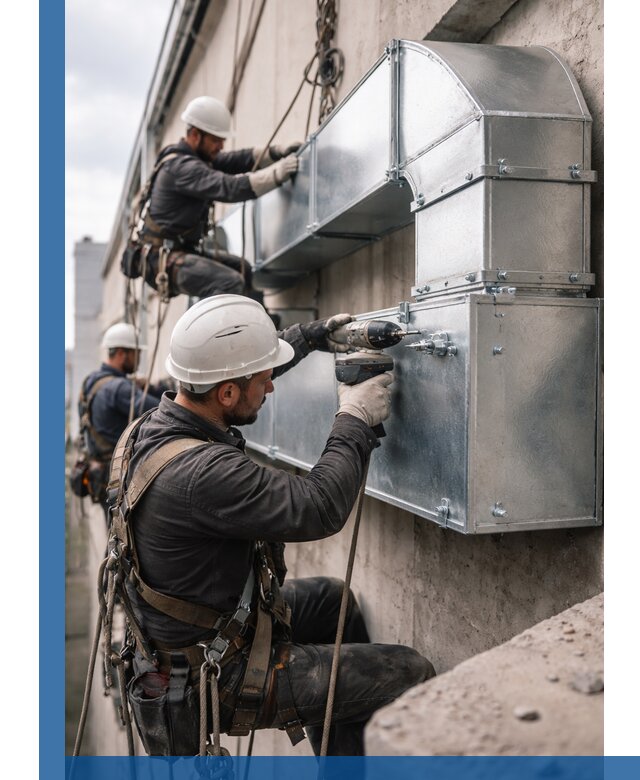 Профессиональный монтаж вентиляционных коробов в Мирном под ключ