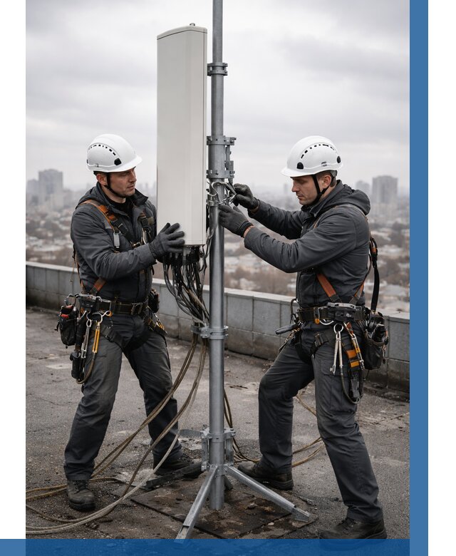 Монтаж антенн связи на крыше в Мирном от 8593 р. | ВЫСОТНИК-Мир