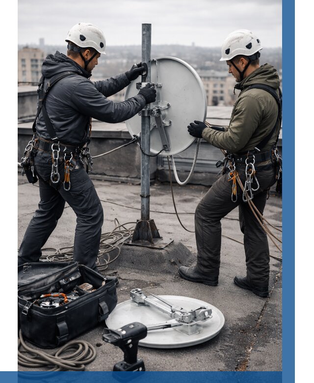 Демонтаж антенн на крыше в Мирном от 4549 р. | ВЫСОТНИК-Мир