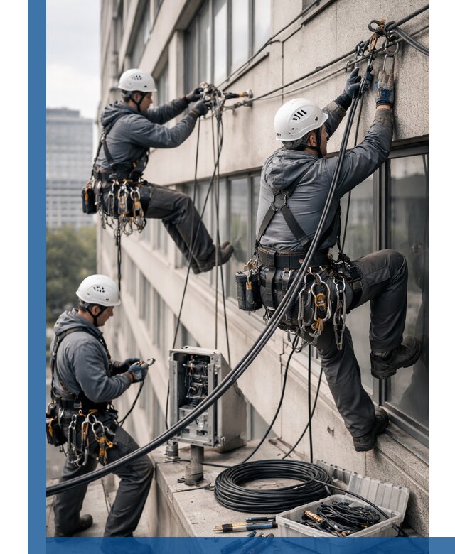 Прокладка оптоволоконного кабеля в Мирном под ключ с тестированием