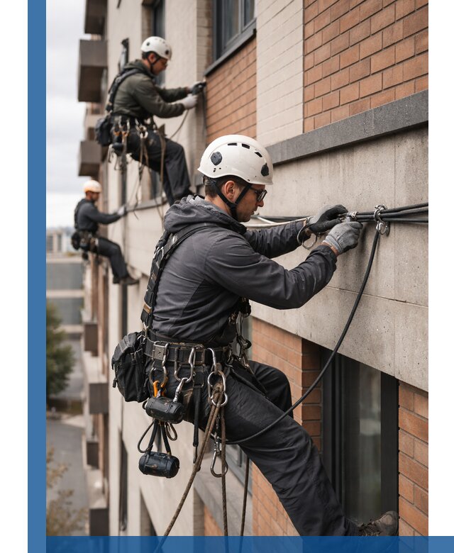 Крепление кабеля на фасаде монтаж и крепеж в Мирном