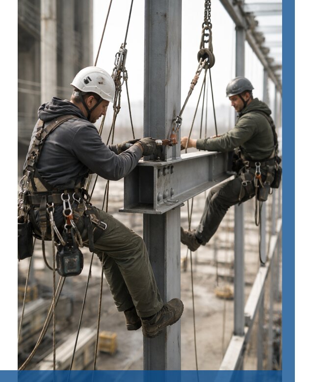 Монтаж металлоконструкций на высоте в Мирном от 3538 р. | ВЫСОТНИК-Мир