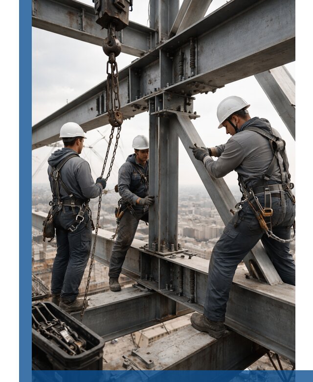 Профессиональный монтаж металлоконструкций на высоте в Мирном