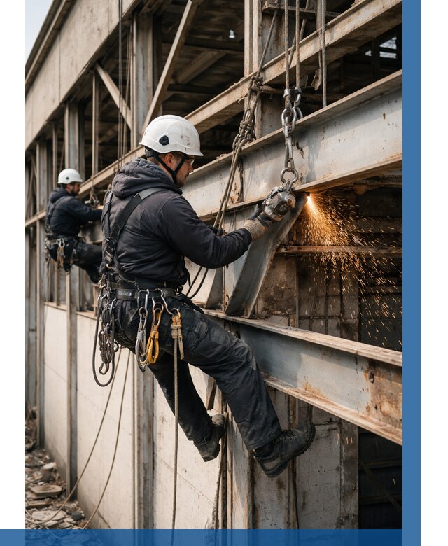 Демонтаж металлоконструкций на высоте в Мирном от 6571р. |ВЫСОТНИК-Мир