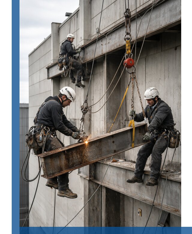 Демонтаж металлоконструкций на высоте в Мирном под ключ