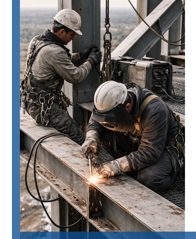 Высотные сварочные работы в Мирном для промышленных объектов