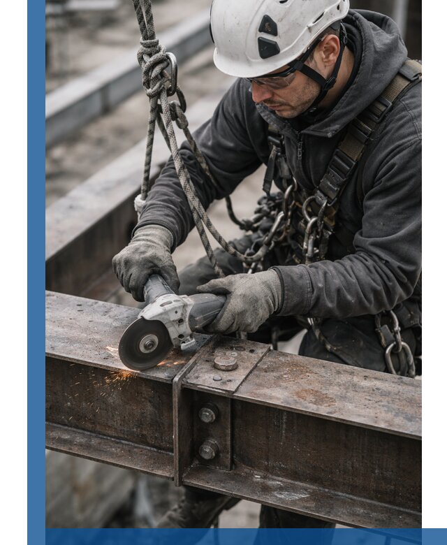 Резка металла на высоте в Мирном для зданий и конструкций