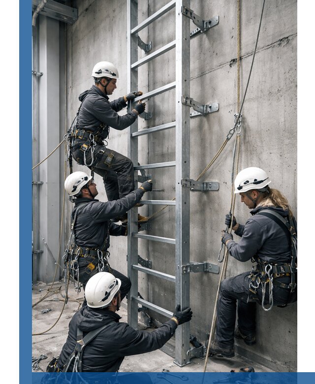 Монтаж металлических лестниц в Мирном под ключ со гарантией