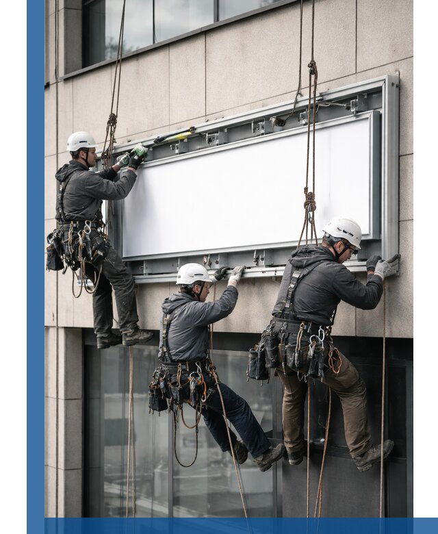 Профессиональный монтаж светового короба под ключ в Мирном