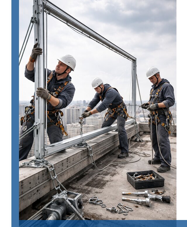 Монтаж крышных рекламных конструкций под ключ в Мирном