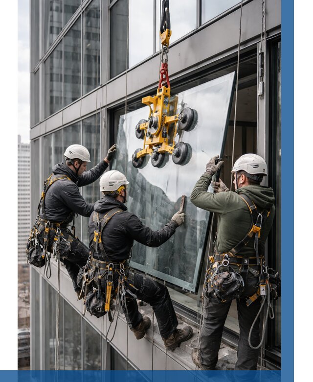 Фасадное остекление зданий под ключ в Мирном от 10109 р. | ВЫСОТНИК-Мир