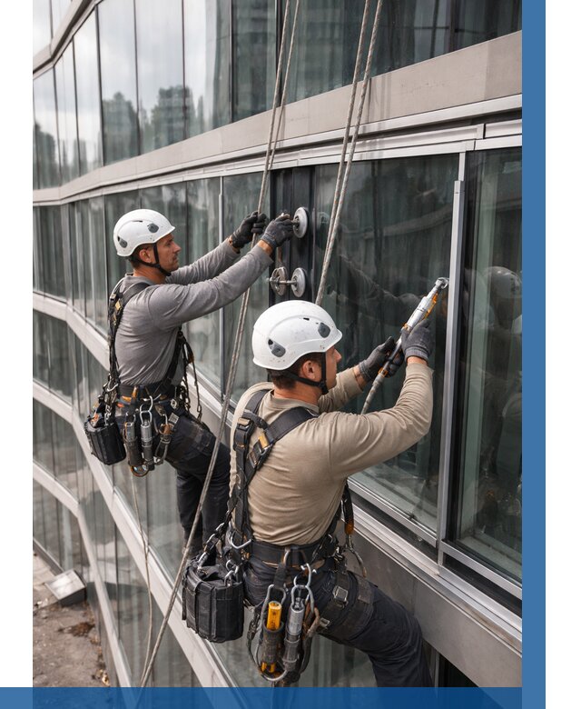 Радиусное остекление фасада в Мирном от 12131 р. | ВЫСОТНИК-Мир