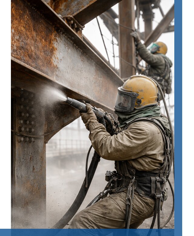 Пескоструйная очистка металлоконструкций в Мирном по 607 р.  ВЫСОТНИК-Мир