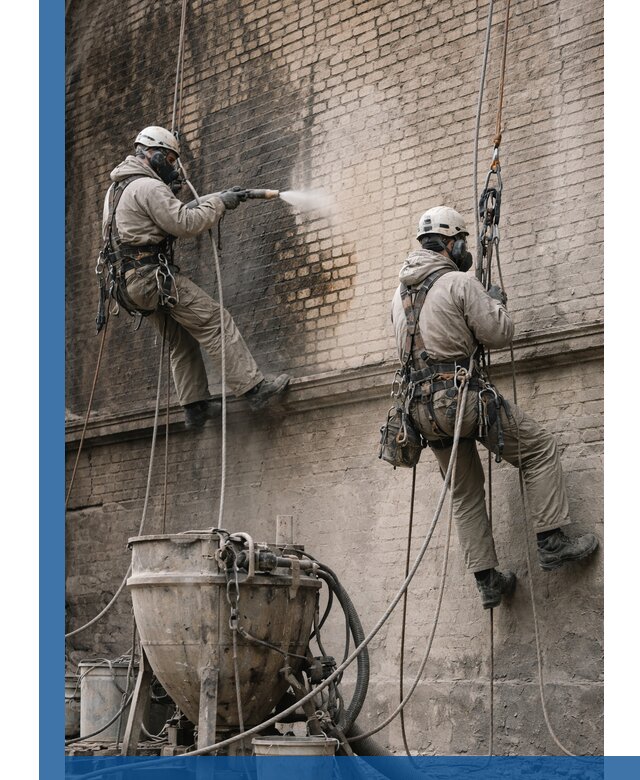 Пескоструйная очистка фасадов в Мирном профессионально