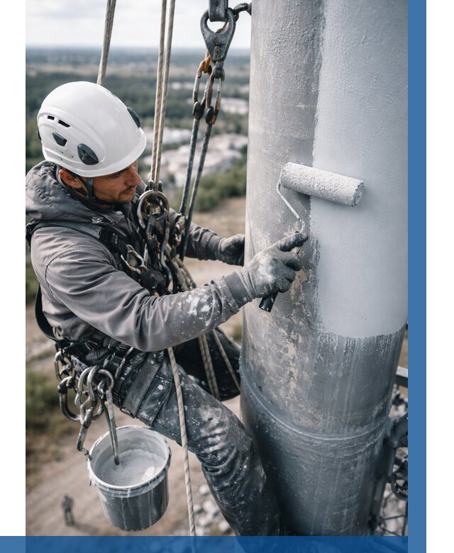 Покраска мачт связи под ключ в Мирном от 859 р. | ВЫСОТНИК-Мир