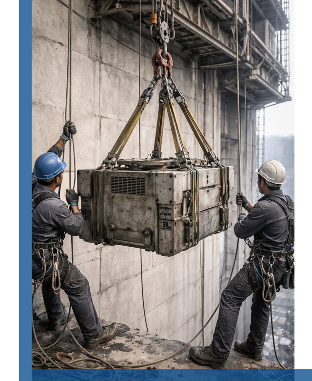 Такелажные работы на высоте, подъем и монтаж грузов в Мирном