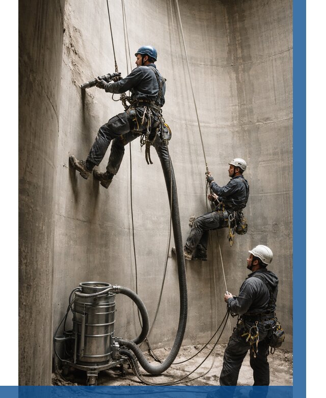 Зачистка силосов в Мирном от 4549 р. Договор и смета ВЫСОТНИК-Мир