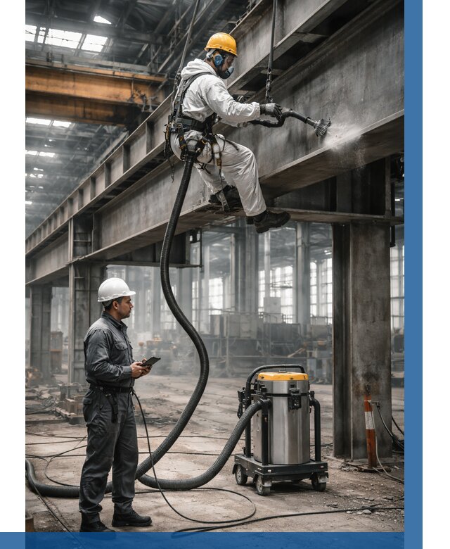 Обеспыливание конструкций в цехе в Мирном от 4246 р. | ВЫСОТНИК-Мир