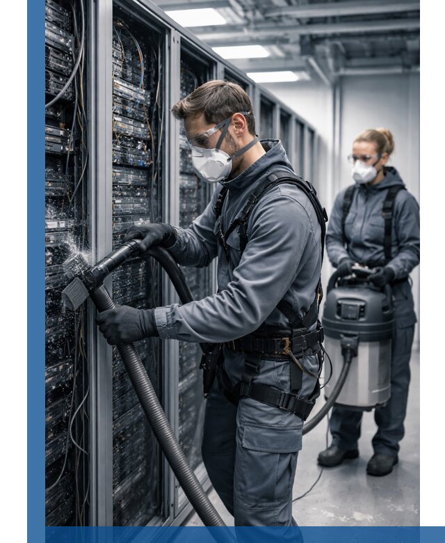 Обеспыливание серверной комнаты в Мирном, профессиональная очистка