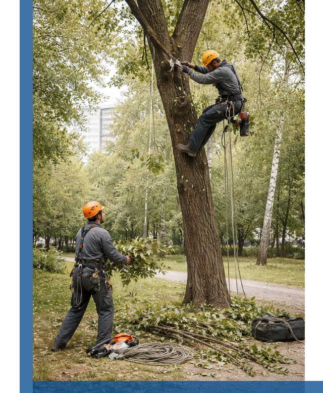 Санитарная обрезка деревьев в Мирном, профессионально и безопасно