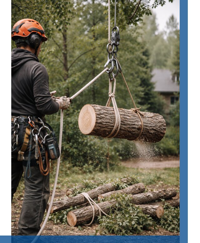 Валка деревьев частями в Мирном от 7582 р. | ВЫСОТНИК-Мир